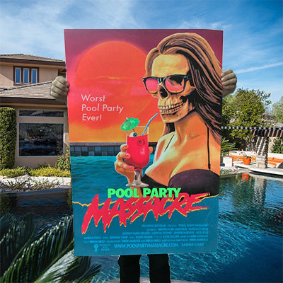 Limited Edition Pool Party Massacre 24x36 Silk Screen Poster